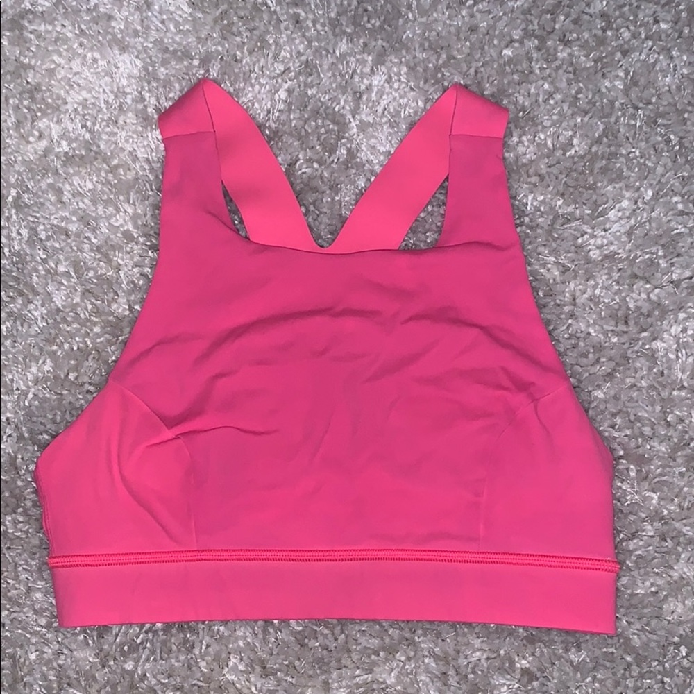 Neon Pink Lululemon Sports Bra